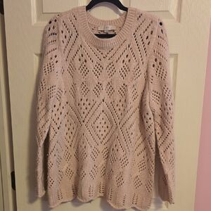 LOFT Women's Sweater - Light Pink